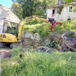 Démolition d’une grange en pierre à Montauban