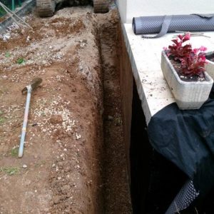 Drainage contre façade