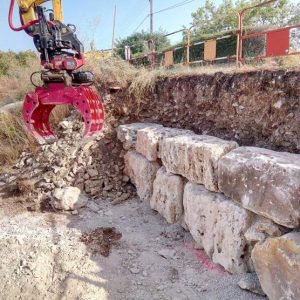 REALISATION D'UN ENROCHEMENT