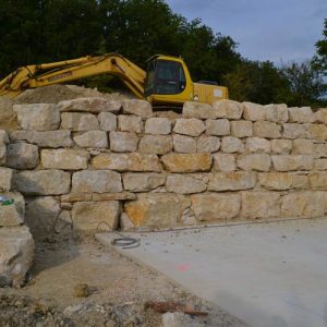 REALISATION D'UN ENROCHEMENT