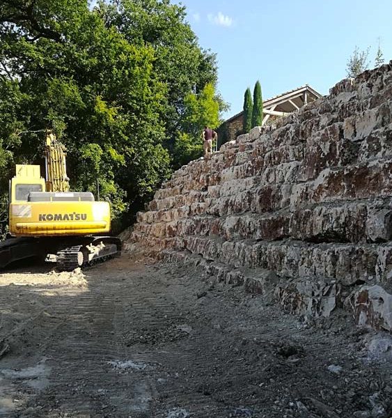 Création d'un enrochement paysager à Montauban