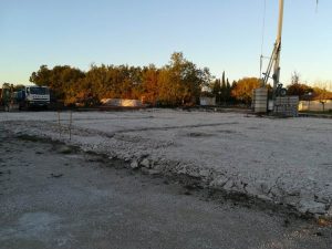 Projet de terrassement pour une future école