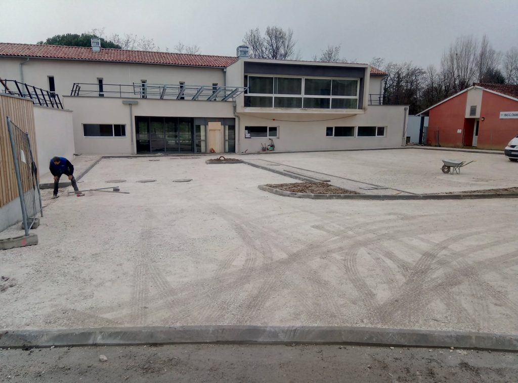 terrassement chez un client